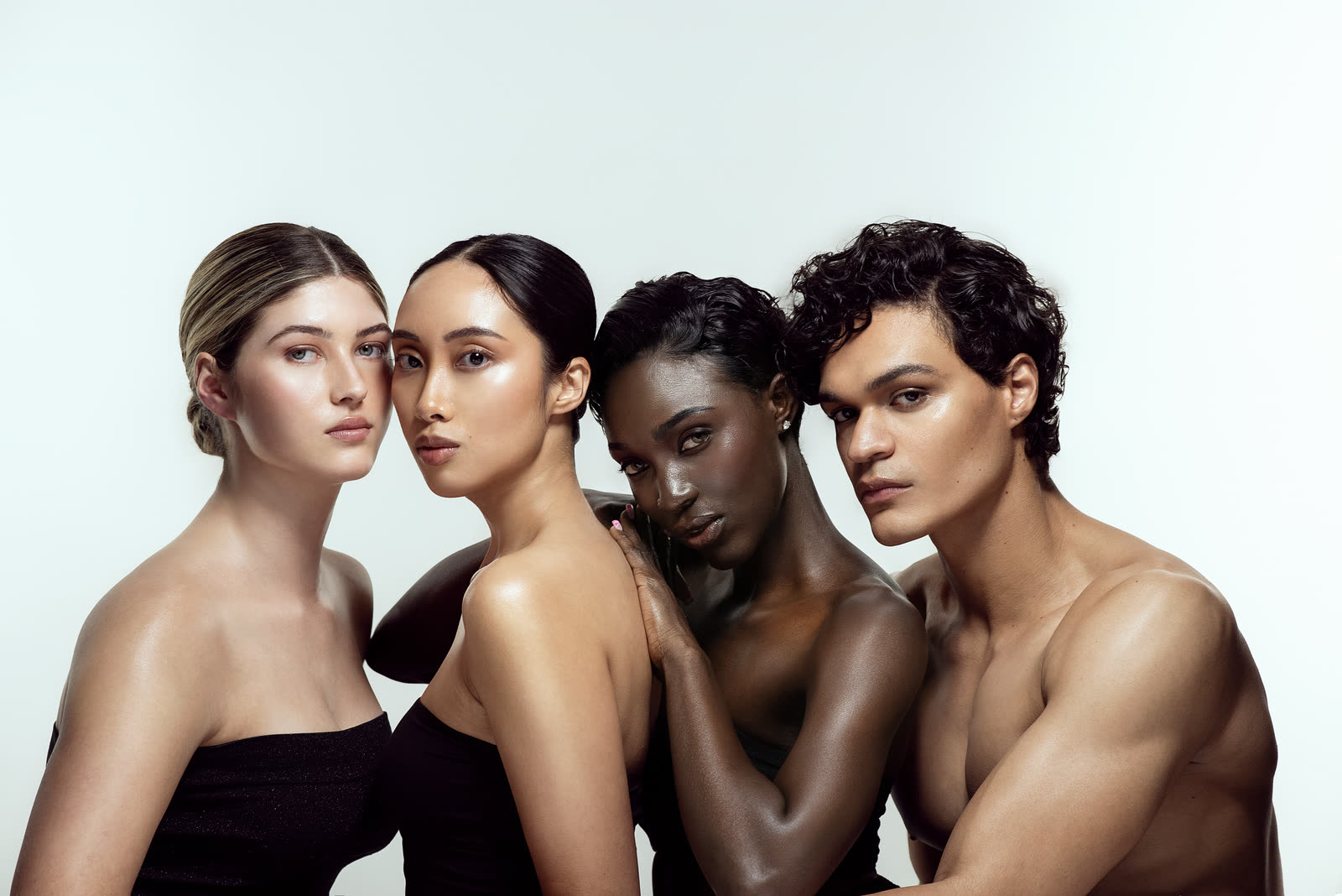 Moon Cosmetics campaign, four models